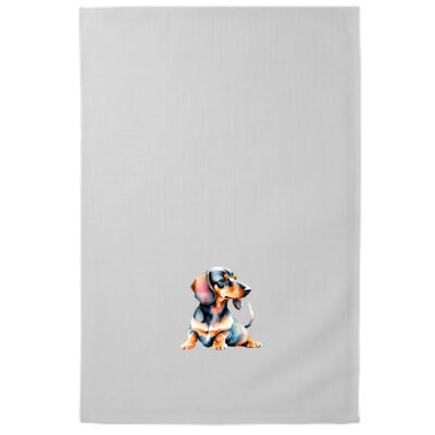CUTE DACHSHUND 100% COTTON TEA TOWEL Thumbnail