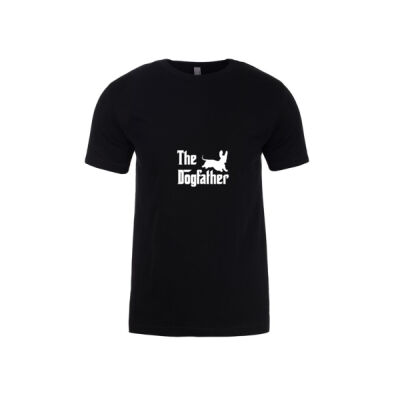 DACHSHUND - THE DOGFATHER TEE - Mens Fitted Cotton Tee - Mens Fitted Cotton Tee Thumbnail
