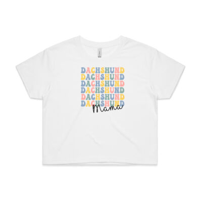 CROP TOP - DACHSHUND MAMA - AS Colour CROP TEE - 4062 - AS Colour CROP TEE - 4062 Thumbnail